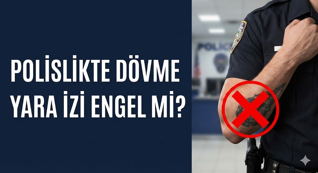 Polislikte Dövme, Jilet İzi ve Yara İzi Engel mi? (2025 Sağlık Yönetmeliği)